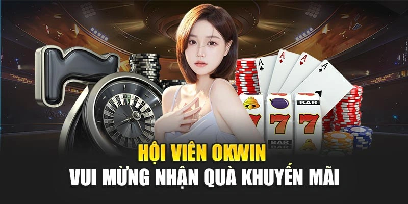 Hội viên OKWIN vui mừng nhận quà khuyến mãi